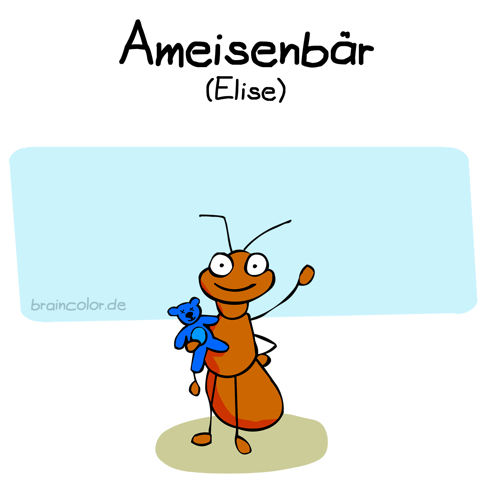 Ameisenbär braincolor